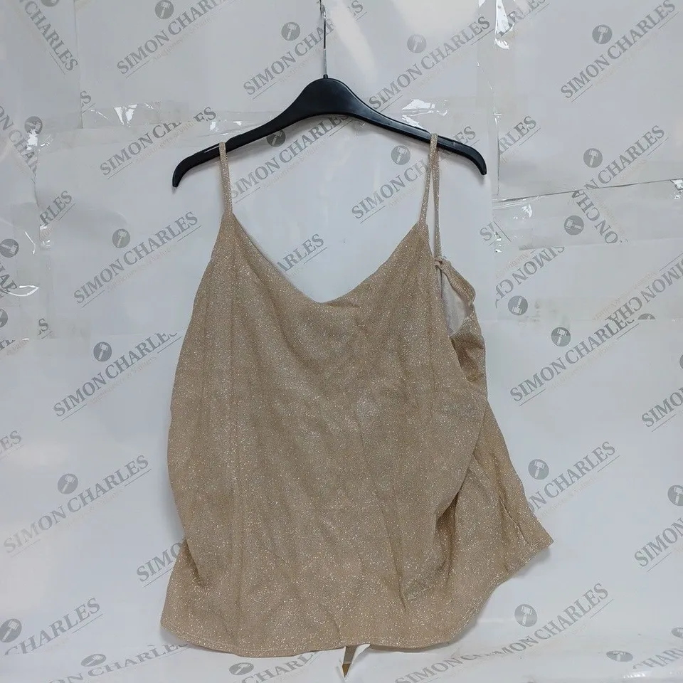 GLITTER SPAGHETTI STRAP TOP SIZE XL