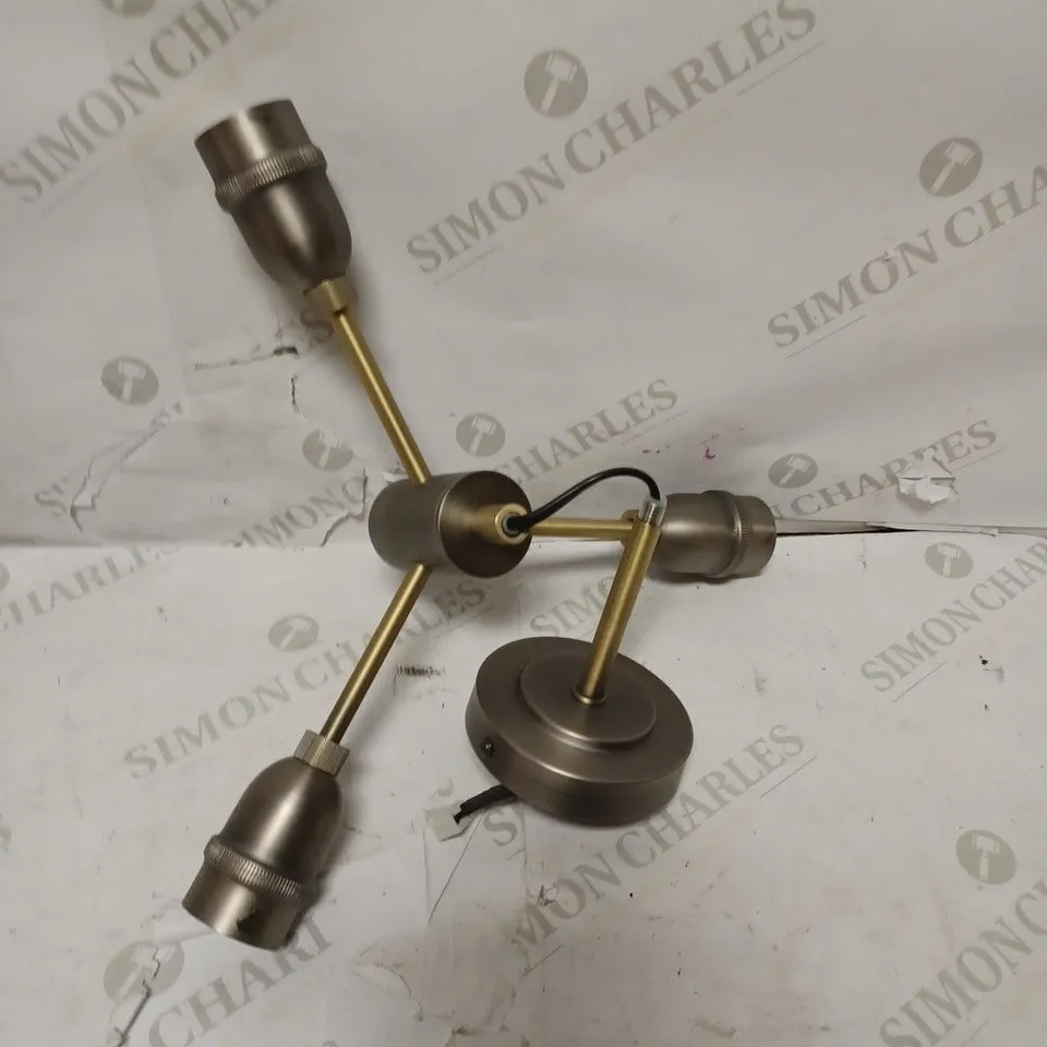 JOHN LEWIS BISTRO SPOKE SEMI FLUSH LIGHT 