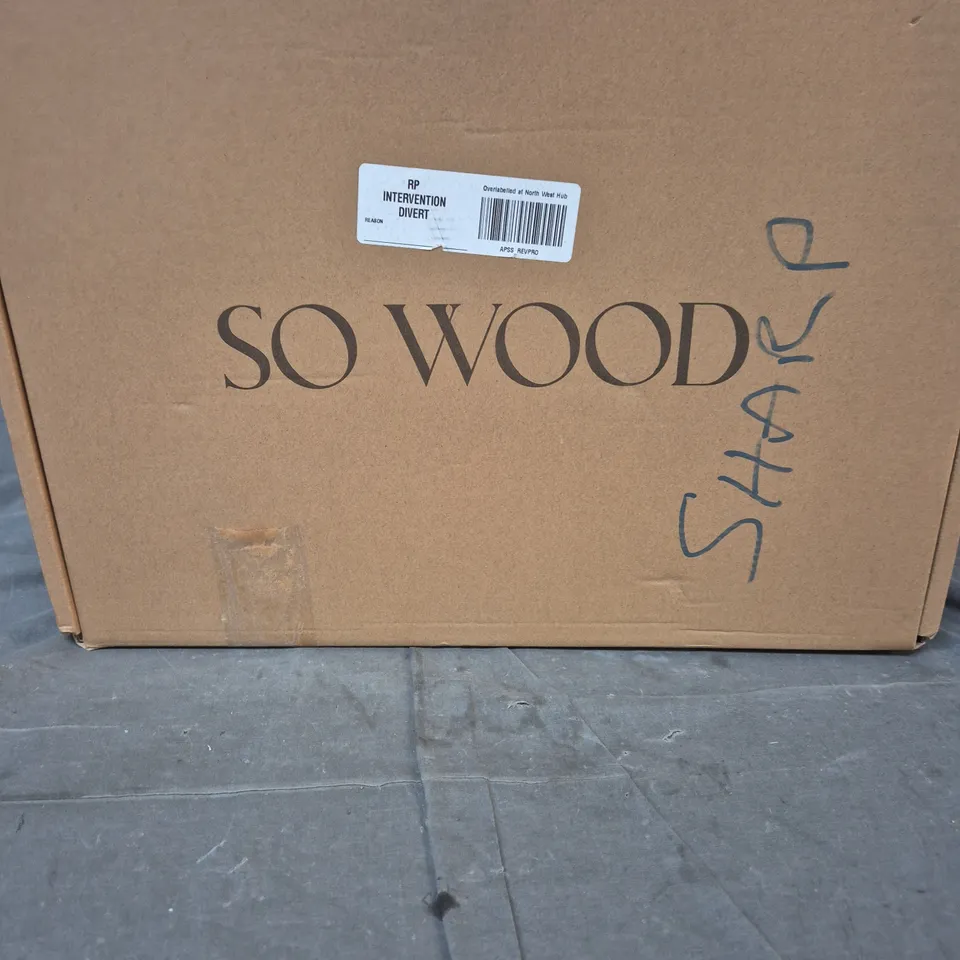 SO WOOD BAMBOO SERVING TRAY WITH 2 WHITE RAMEKINS