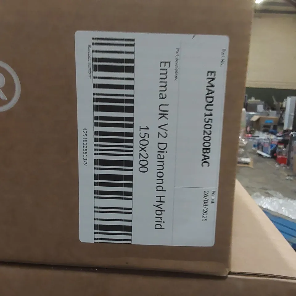 BRAND NEW BOXED EMMA UK V2 DIAMOND HYBRID 150 x 200CM KING SIZE MATTRESS 