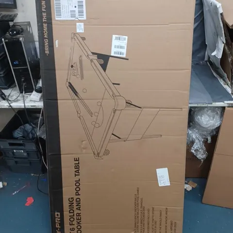 BOXED HY-PRO 4FT6IN SNOOKER AND POOL TABLE - COLLECTION ONLY