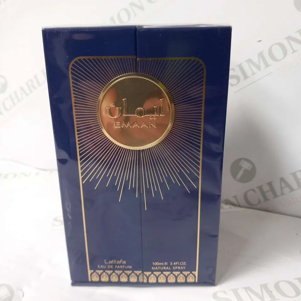 BOXED AND SEALED LATTAFA EMAAN EAU DE PARFUM 100ML