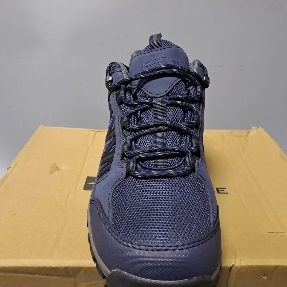 BOXED MOUNTAIN WAREHOUSE NAVY WALKING BOOTS - SIZE UK 10