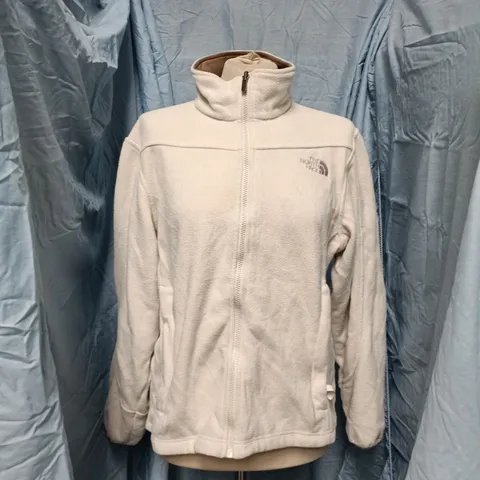 THE NORTH FACE FLEECE JACKET – WOMEN'S, BEIGE/BROWN, SIZE M (M/M)
