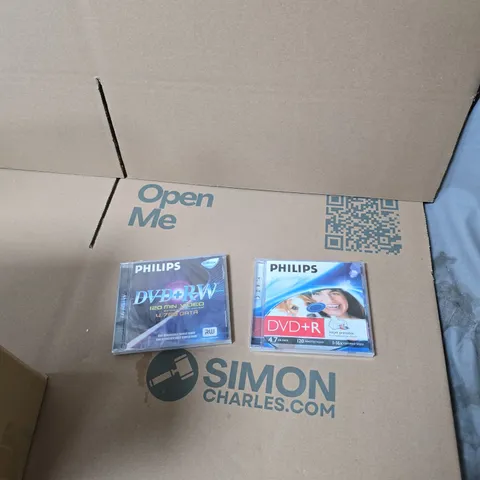 BOX OF APPROXIMATELY 30 PHILIPS REWRITABLE DVD 