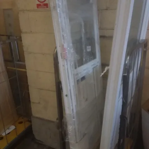 PVCU HALF GLAZED CLEAR BACK DOOR RIGHT HAND OPENING 2055×840×80MM