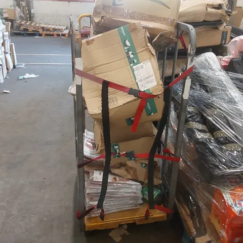 CAGE OF ASSORTED CONSUMER PRODUCTS INCLUDING: GIFT WRAPPING PAPER SETS, BIN BAGS ECT // CAGE NOT INCLUDED