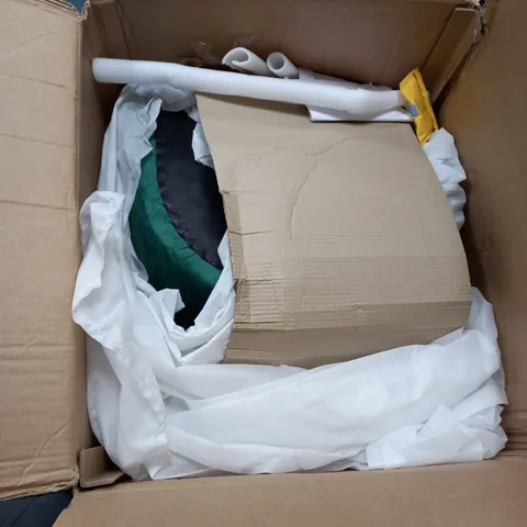 BOXED GREEN KEIRA ACCENT CHAIR