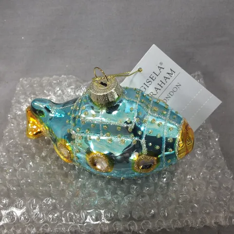 SET OF 12 GISELA GRAHAM SUBMARINE THEMED HANGING TREE DECORATIONS 