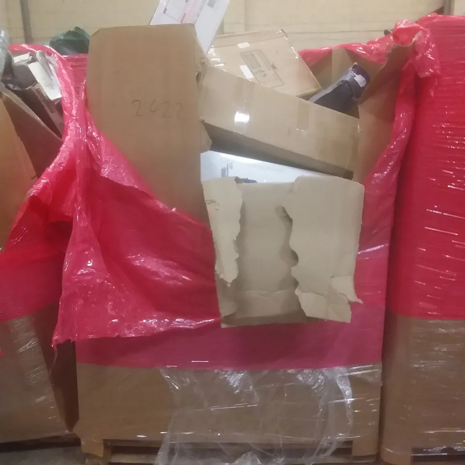 PALLET OF ASSORTED HOUSEHOLD PRODUCTS AND ITEMS, INCLUDING; IV & PHLEBOTOMY TRAINING KITS, COOKER HOOD, POKER SET, BOXED FURNITURE ETC 