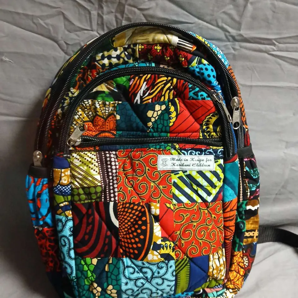 PATCHWORK QUILTED BACKPACK – MADE IN KENYA