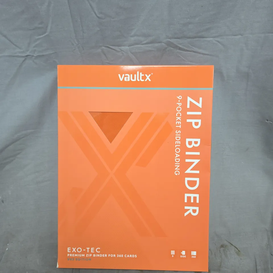 VAULTX ZIP BINDER 9-POCKET SIDE-LOADING BINDER FOR 360 CARDS – SV3 EDITION