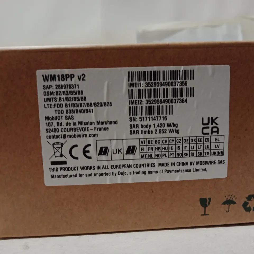 BOXED DOJO CARD READER MACHINE