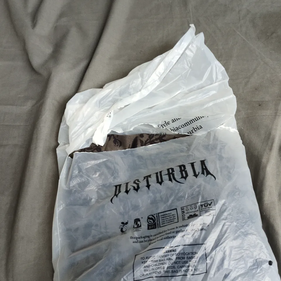 DISTURBIA MORGANNA BUTTON UP MIDI SKIRT - GREEN, UK 10 (US 6 / EU 38)