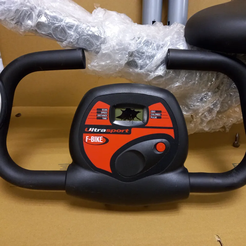 ULTRASPORT FOLDABLE EXERCISE BIKE WITH HAND PULSE SENSORS - COLLECTION ONLY