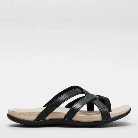 STRIVE LOLA SLIDE SANDAL- BLACK SIZE 6