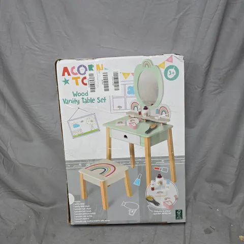 ACORN TOYS WOOD VANITY TABLE SET