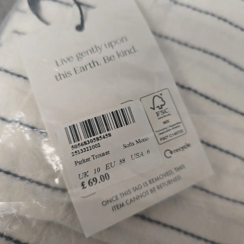 NOBODY'S CHILD STRIPED KNIT TOP – UK 10 (EU 38, USA 6)