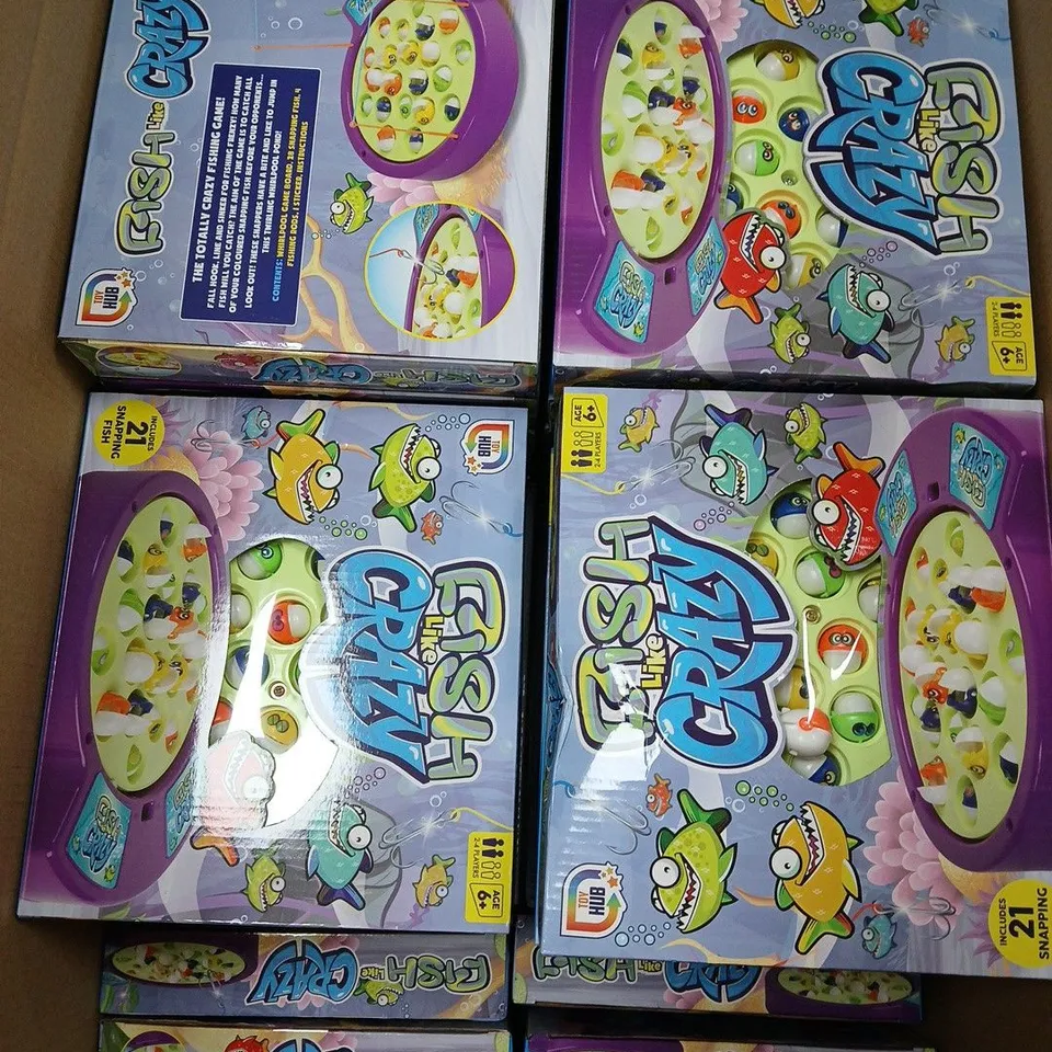 BOX OF APPROXIMATELY 40 FISH LIKE FRENZY TOYS