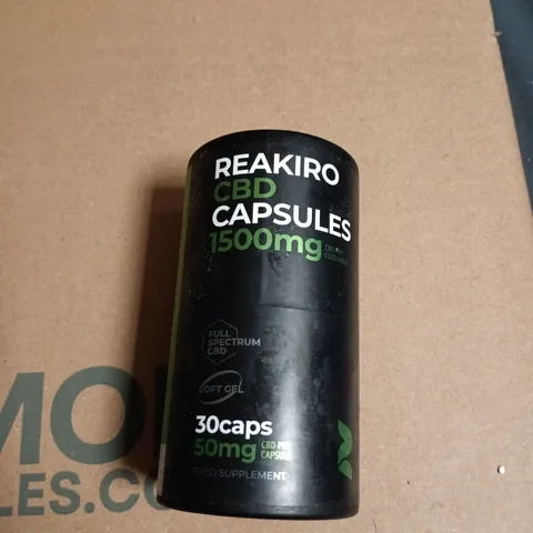 REAKIRO CBD CAPSULES 1500MG – 30 CAPSULES (50MG CBD PER CAPSULE)