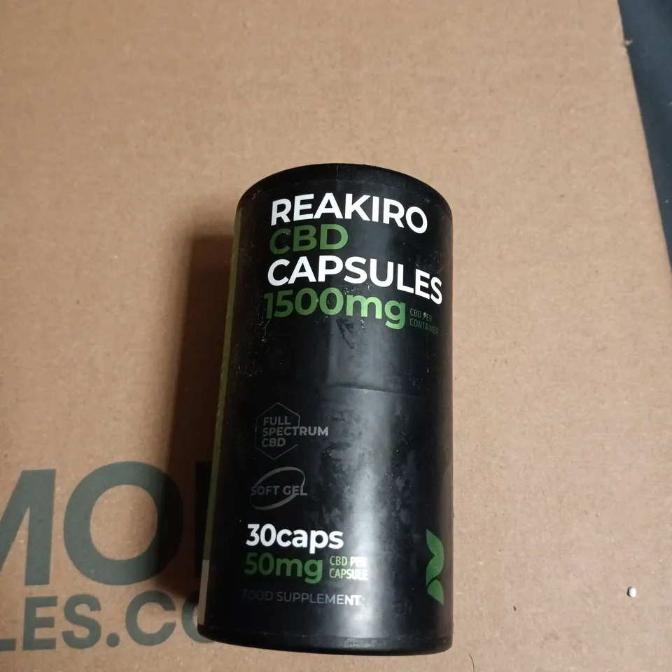 REAKIRO CBD CAPSULES 1500MG – 30 CAPSULES (50MG CBD PER CAPSULE)