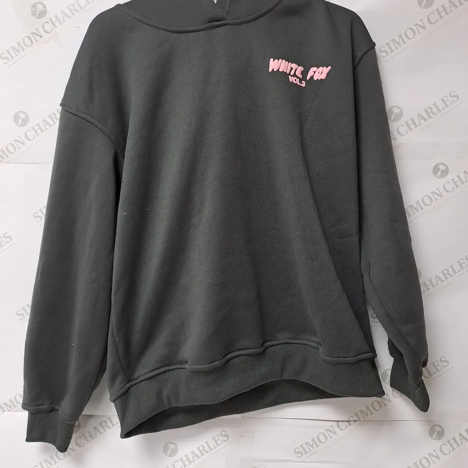 WHITE FOX VOL.3 GREY HOODIE - MEDIUM