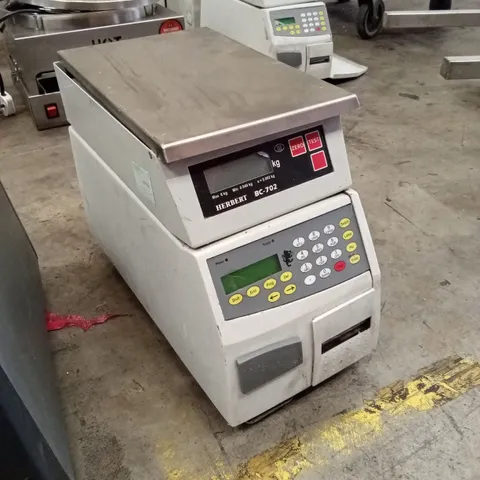 HERBERT BC-702 CHECK-WEIGHING SCALE & LABELER 