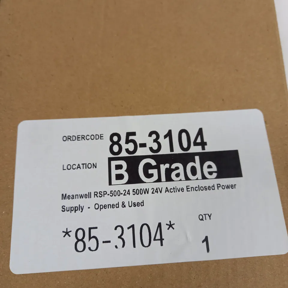 MEAN WELL SWITCHING POWER SUPPLY, RSP-500-24RS