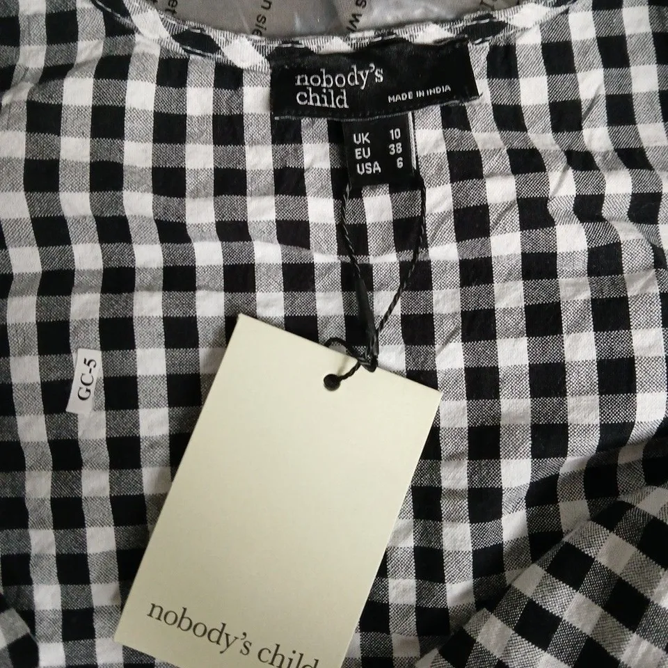 Nobody's Child Gingham Check Dress UK 10 (EU 38, USA 6)