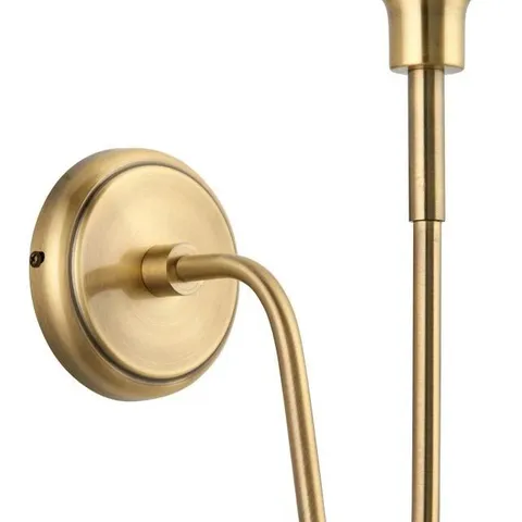 BOXED ENDON ROUEN WALL LAMP 1 LIGHT GOLD ANTIQUE BRASS FITTING ONLY