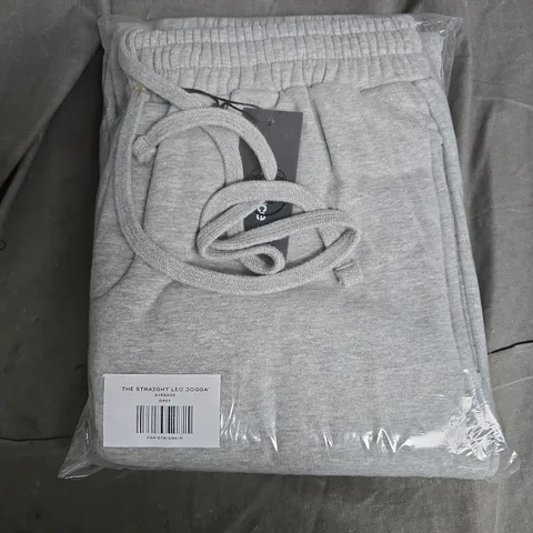 BAGGED NO SAUCE THE STRAIGHT LEG JOGGA' IN GREY - MEDIUM