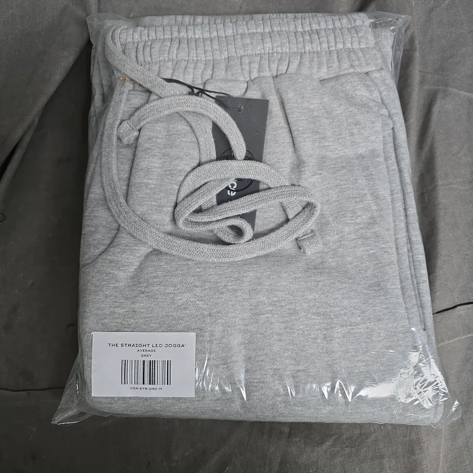 BAGGED NO SAUCE THE STRAIGHT LEG JOGGA' IN GREY - MEDIUM
