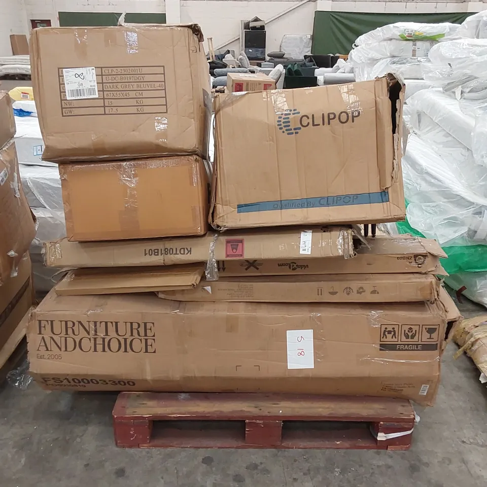 PALLET TO CONTAIN ASSORTED BOXED FURNITURE AND FURNITURE PARTS