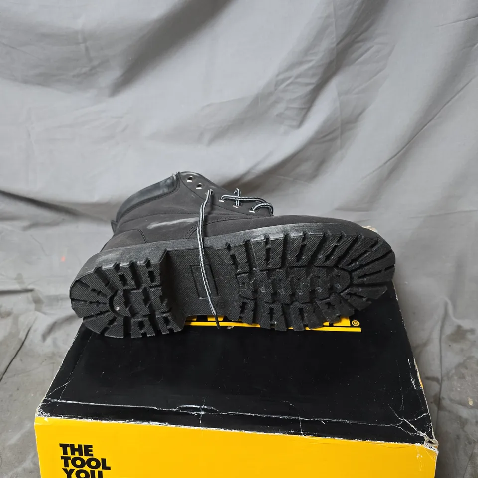DEWALT EARTH WORKS BLACK WORK BOOTS SIZE 9 BOXED
