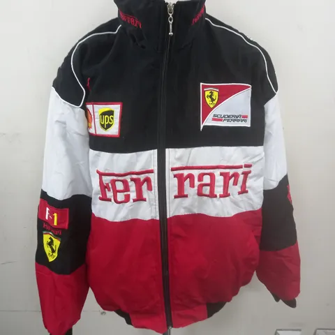 FERRARI BRANDED ZIP THROUGH JACKET - M