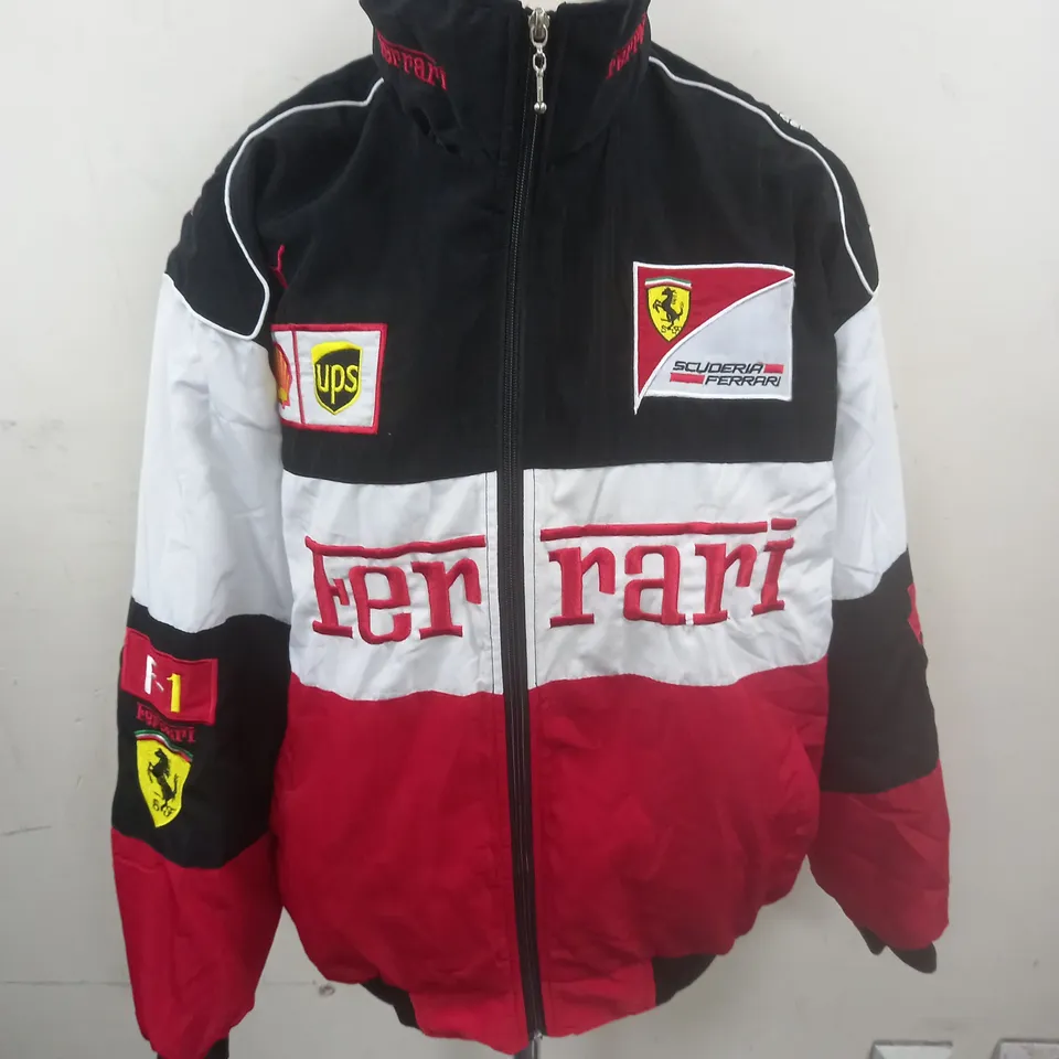 FERRARI BRANDED ZIP THROUGH JACKET - M