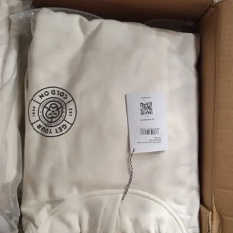 BRAND NEW BRASS MONKEY HOODIES - OFF WHITE SIZE L APPROXIMATELY 12
