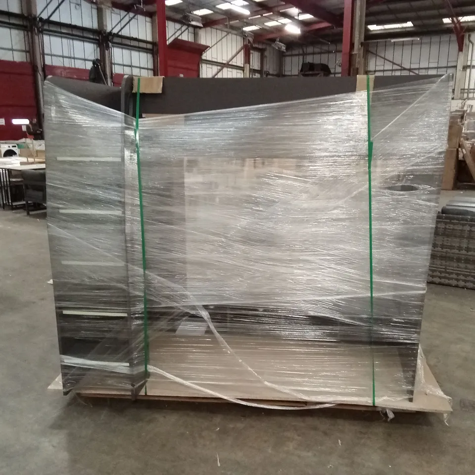 AISHA SINGLE 3FT HIGH SLEEPER LOFT BED WITH BUILT-IN DESK - ANTHRACITE