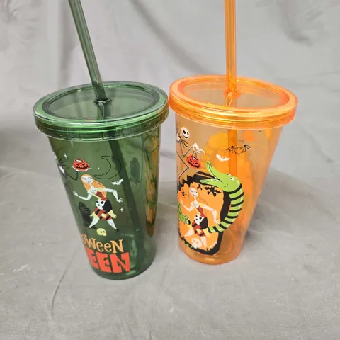 6 X BOXED HALLOWEEN THEMED TUMBLERS - 2 TUMBLERS PER BOX