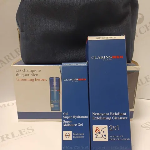 CLARINS MEN GROOMING HEROES SET
