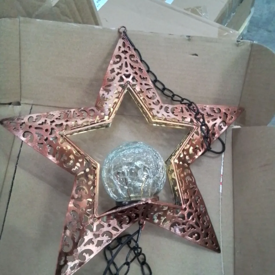 BOXED SOLAR LED WIND-CHIME - STAR