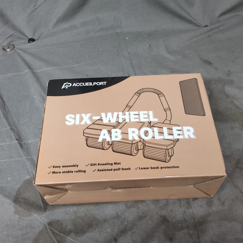 SIX-WHEEL AB ROLLER – FITNESS ROLLER (BOXED)