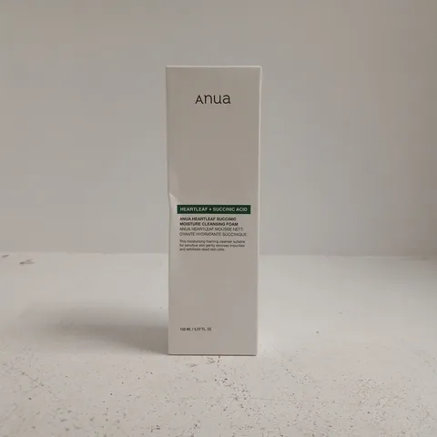 ANUA HEARTLEAF + SUCCINIC ACID MOISTURE CLEANSING FOAM (150ML)
