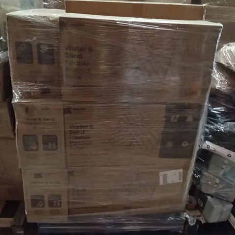 PALLET OF ASSORTED CONTACTING VERY LARGE QUANTITY OF PARASOL BASES