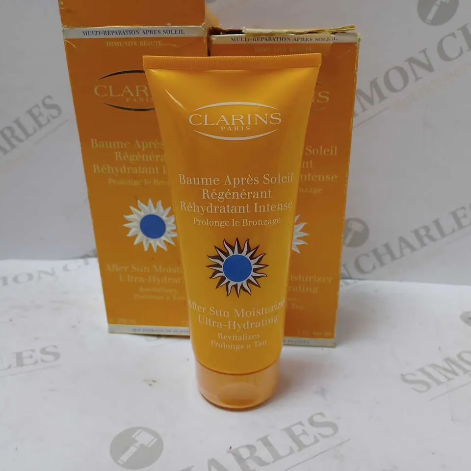 LOT OF 2 CLARINS PARIS AFTER SUN MOISTURIZER 200ml X 2