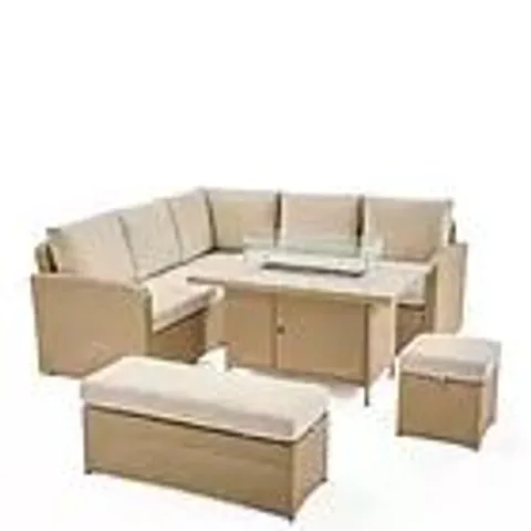 BOXED CAYMAN CORNER SET WITH FIREPIT TABLE (5 BOXES)