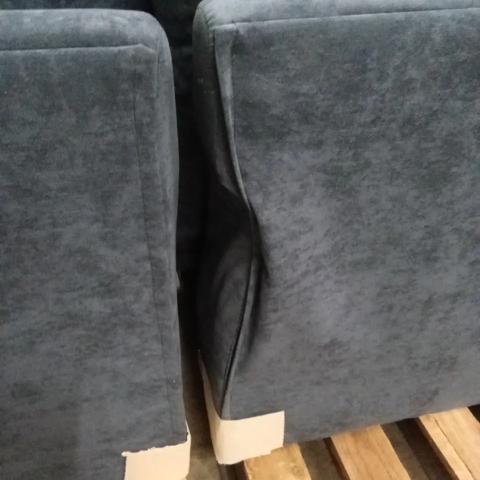 DURY FABRIC CORNER GROUP SCATTER BACK SOFA - BLUE RRP £999