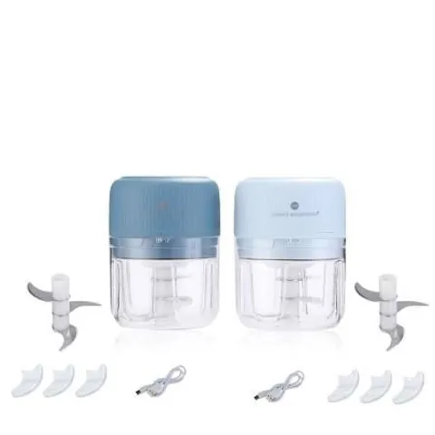 COOKS ESSENTIALS SET OF 2 MINI FOOD CHOPPERS
