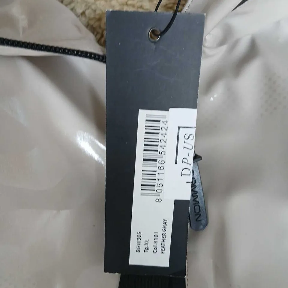 GAMMON BEIGE GLOSSY PARKA WITH FAUX SHEARLING HOOD – SIZE XL (STYLED IN ITALY)