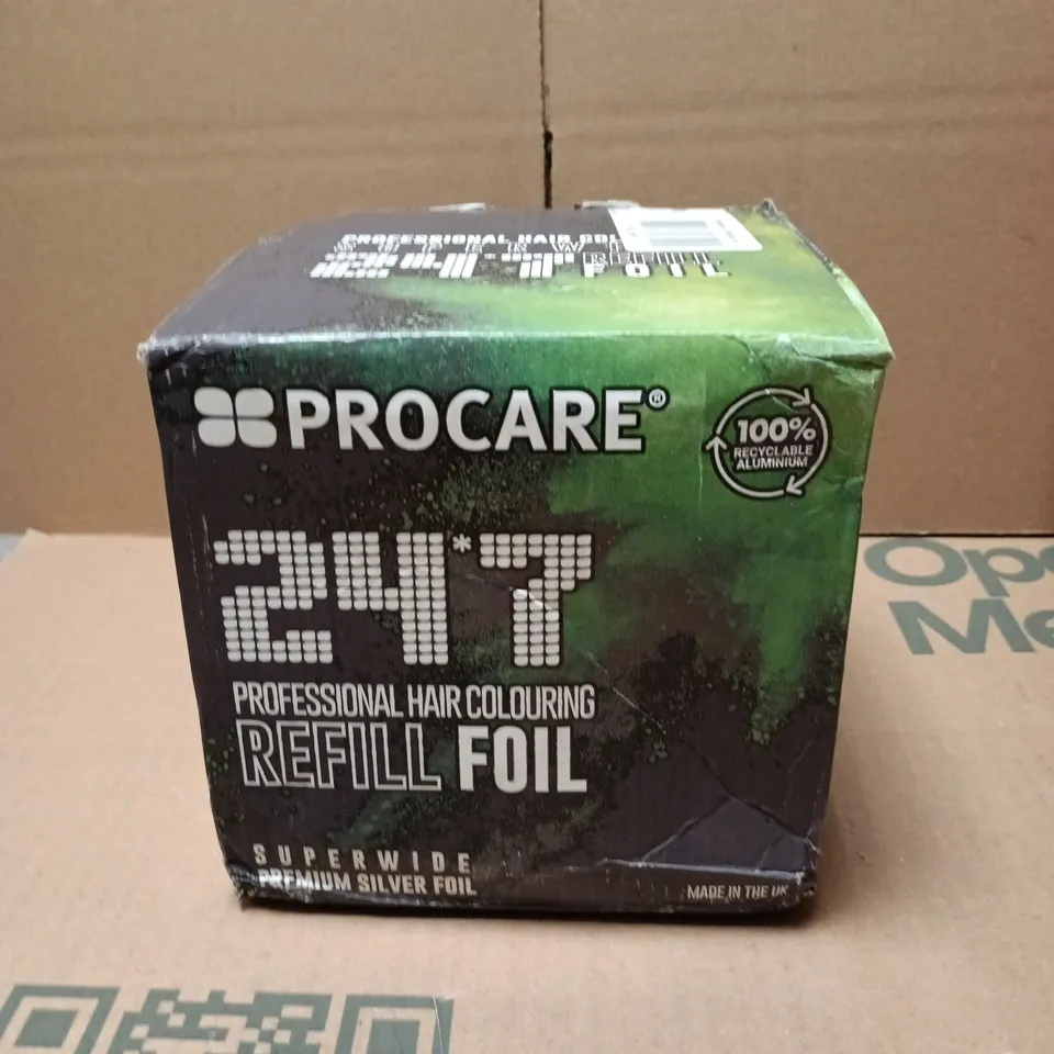 PROCARE 24/7 PROFESSIONAL HAIR COLOURING REFILL FOIL - BOXED + CIRCULAR METAL DISC COMPONENT